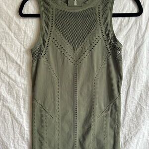 Olive Green Sleeveless Women's Top